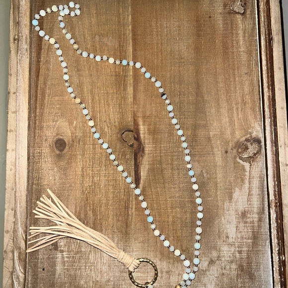 Bohemian Beaded Tassel Necklace - Picture 1 of 3